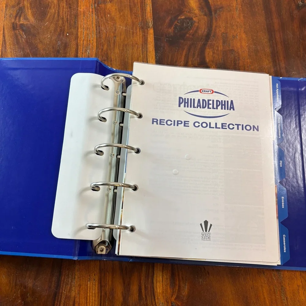 Philadelphia Cream Cheese Recipe Collection Binder 350+ Recipes 2012 Cookery